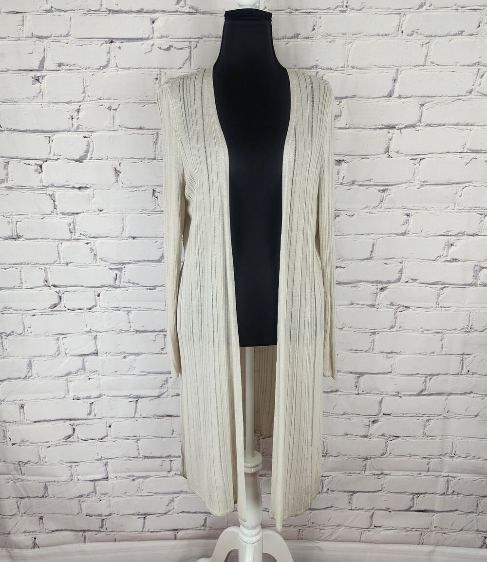 Eileen Fisher Cardigan Open-Front Duster Sweater Womens